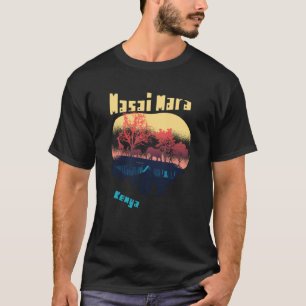 Masai Mara Kenya Nationell Safari Serengeti Vilda T Shirt