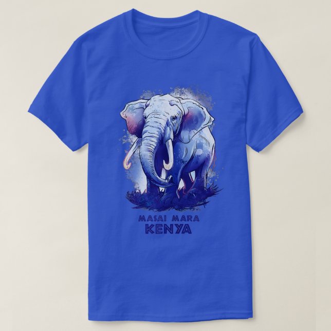 Masai Mara Kenya Safari nationalparkens viltreserv T Shirt (Design framsida)