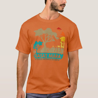Masai Mara Safari Nationell reserv Kenya Serengeti T Shirt