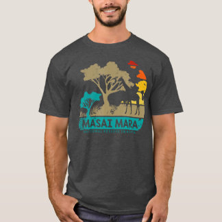 Masai Mara Safari Nationell reserv Kenya Serengeti T Shirt