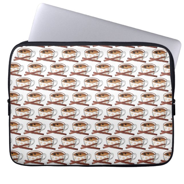 Masala Chai Tekopp indisk, svart tea Cuppa Laptop Fodral (Framsidan)