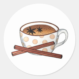 Masala Chai Tekopp indisk, svart tea Cuppa Runt Klistermärke