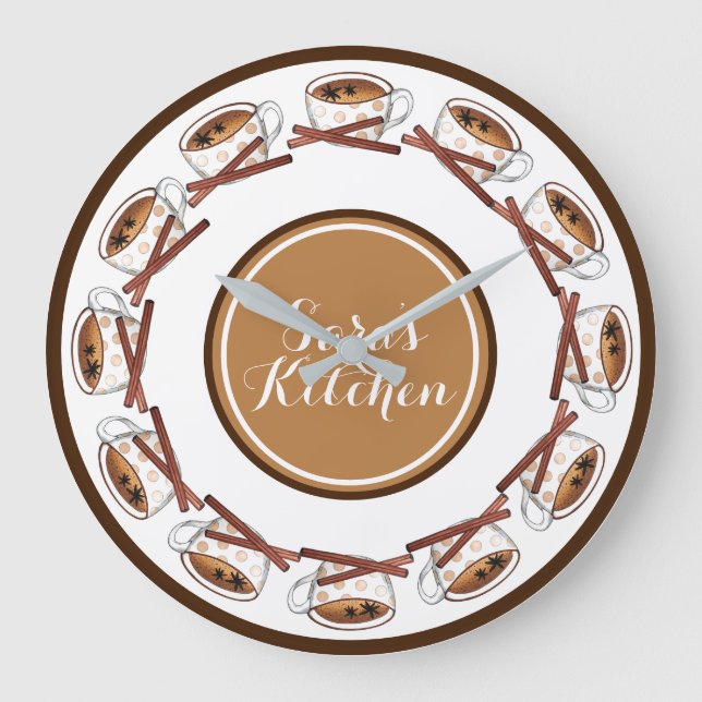 Masala Chai Tekopp indisk, svart tea Cuppa Stor Klocka (Framsida)