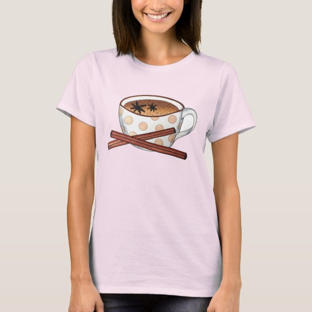 Masala Chai Tekopp indisk, svart tea Cuppa T Shirt (Framsida)