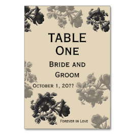 Masala Flora Bröllop Bordsnummer