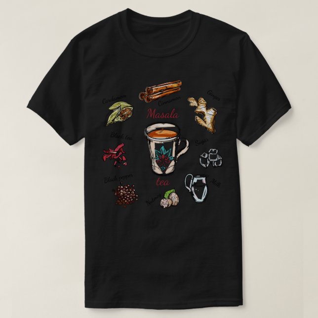 Masala Tea T Shirt (Design framsida)
