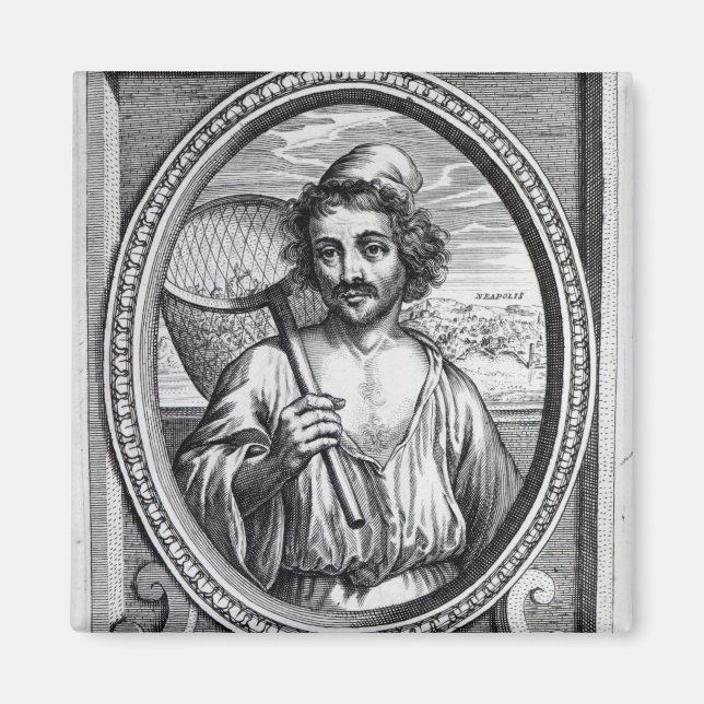Masaniello, graverad av Petrus de Iode Magnet (Framsidan)