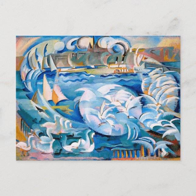 Måsars flykt av Alice Bailly Vykort (Framsida)