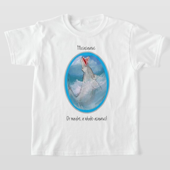 Masasaurus eller Whale-asaurus T Shirt (Laydown)