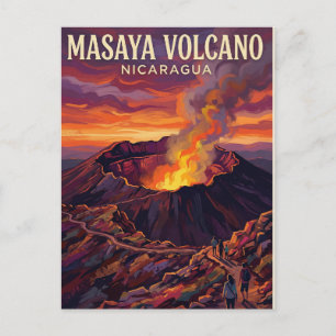 Masaya vulkanen Nicaragua Vykort