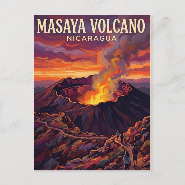 Masaya vulkanen Nicaragua Vykort (Framsida)