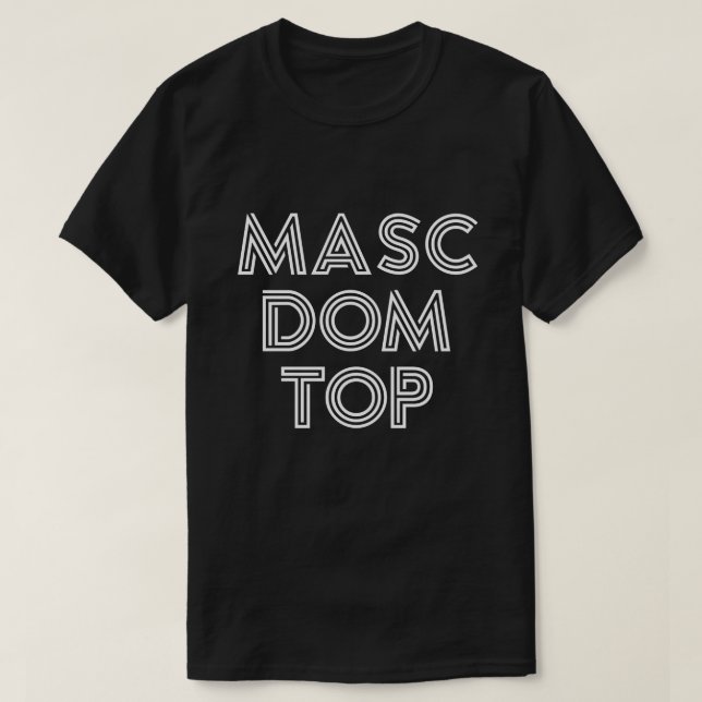 MASC DOM TOP T-SHIRT (Design framsida)