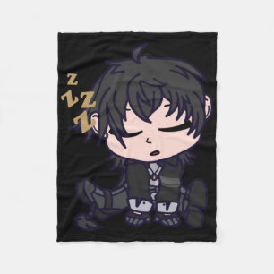 Masc Rover Chibi Wuthering Vågar Sticker Fleecefilt