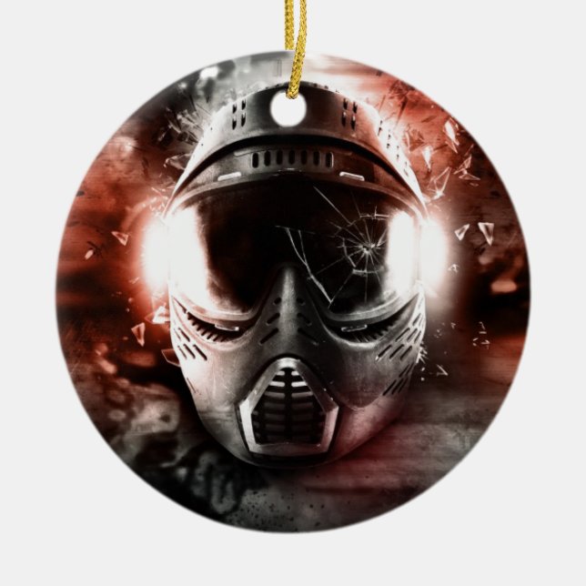Máscara de Acción Paintball M-2 Julgransprydnad Keramik (Framsidan)