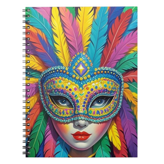 Máscara de carnaval  anteckningsbok (Framsidan)