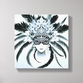 Máscara de carnaval para decoração canvastryck