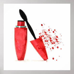 Mascara för moderiktig makeup för skönhet för poster