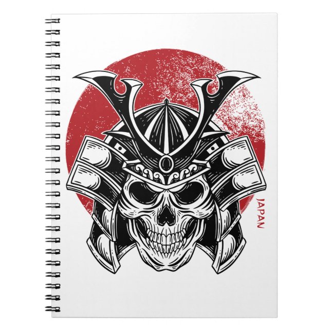 Máscara Oni / Oni Mask Notebook Anteckningsbok (Framsidan)