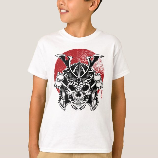Máscara Samurai Oni / Samurai Oni Mask Kids T Shirt (Framsida)