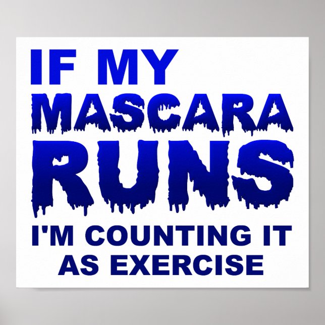 Mascera Springa Exercise Funny Poster (Framsidan)