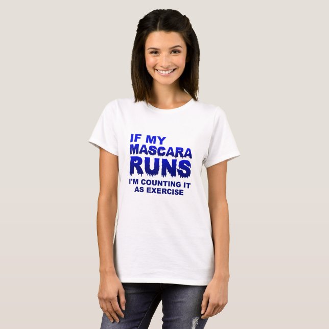 Mascera Springa Exercise Funny Tshirt Tee Shirt (Hel framsida)