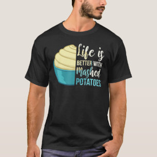 Maschat potato Recipe Vitlök har suddats ut T Shirt