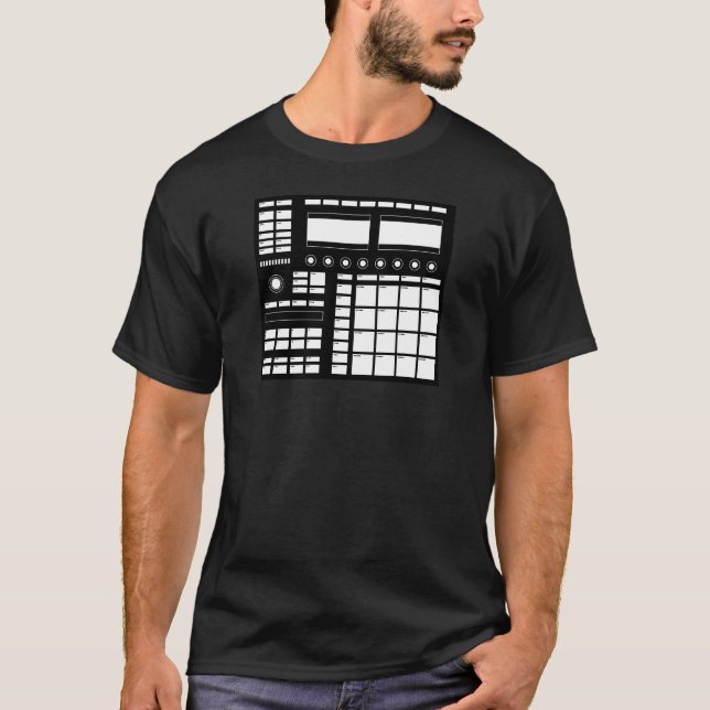 Maschine Black/White T Shirt (Framsida)