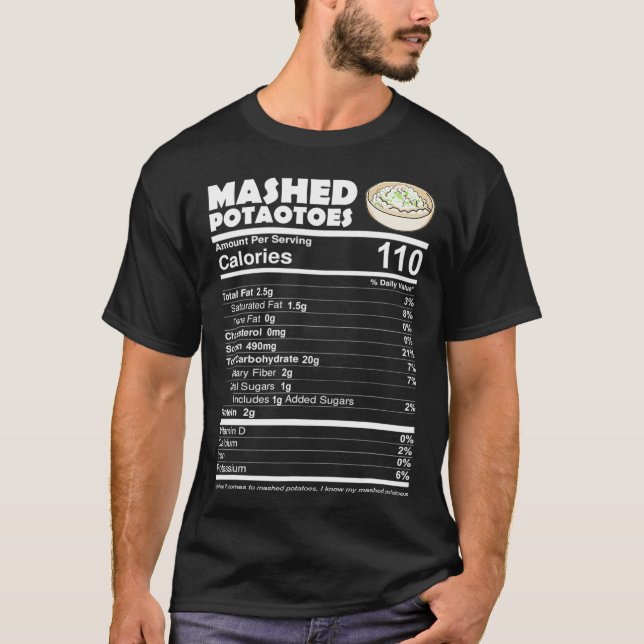 Maschpotatis Näringsfynd Funny Thanksgivi T Shirt (Framsida)