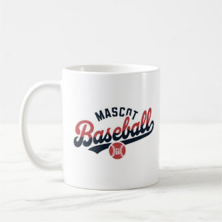 Mascot Baseball Retro Logotyp Kaffemugg