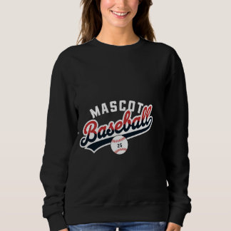 Mascot Baseball Retro Logotyp T Shirt