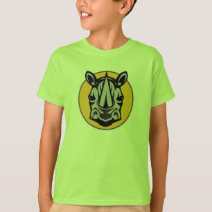 Mascot rhino Cirkeldesign T Shirt