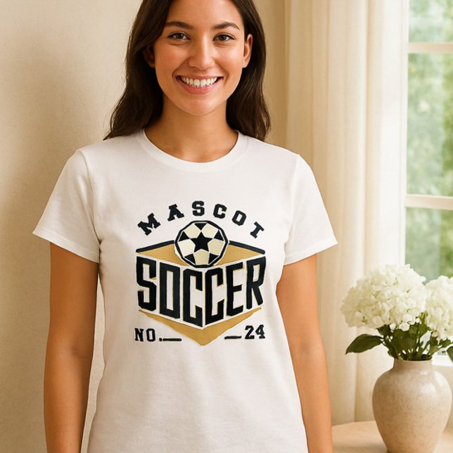 Mascot Soccer Shirt - Logotyp för djärvt team med  T (Skapare uppladdad)
