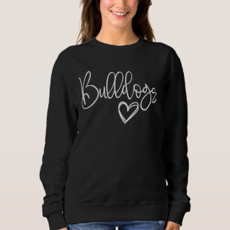 Mascot Sports School Spirit Bulldog tillbaka till T Shirt