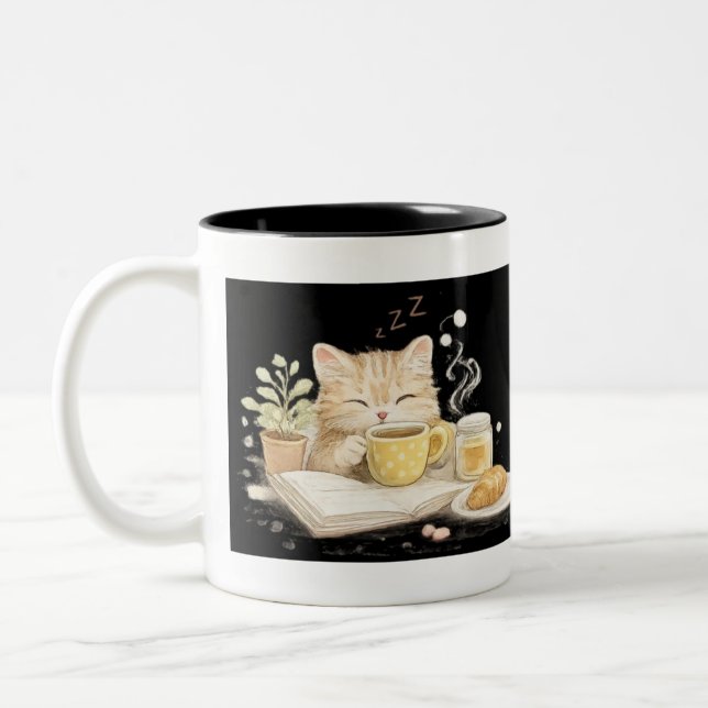 mascota adorable Två-Tonad mugg (Vänster)