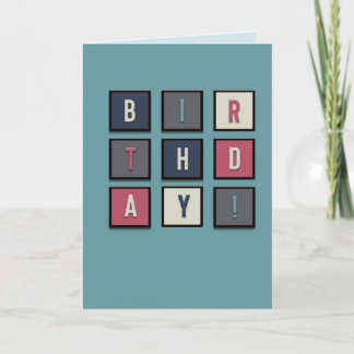 Masculine Birthday Helgkort
