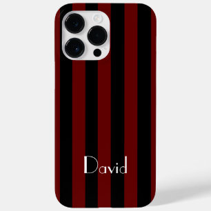 Masculine Black and Red Stripe