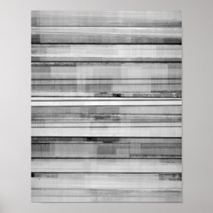 "Masculine" Black and White Abstrakt Art Poster