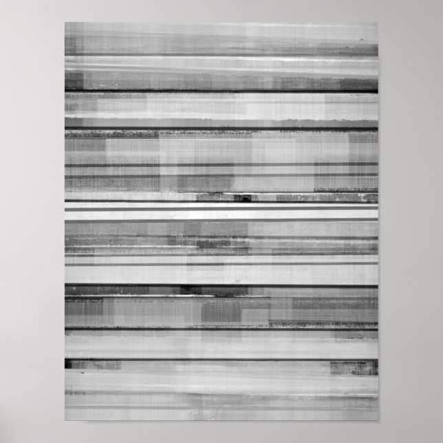 "Masculine" Black and White Abstrakt Art Poster (Framsidan)