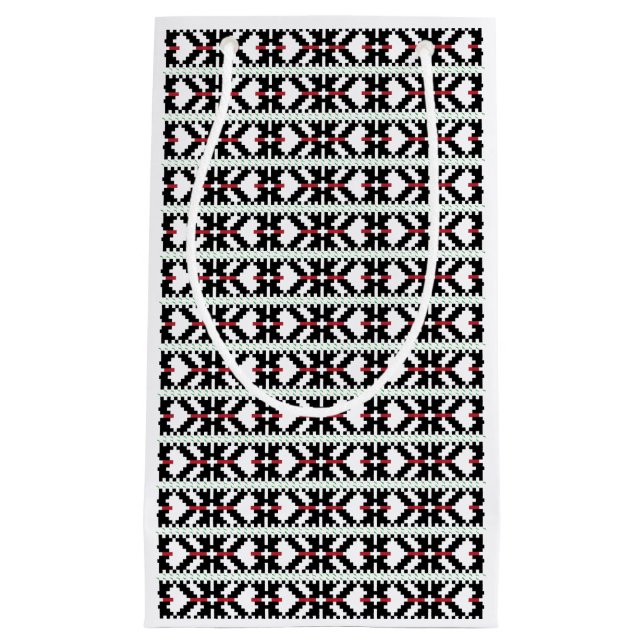 Masculine Black and white Latvian tribal folk art (Framsidan)