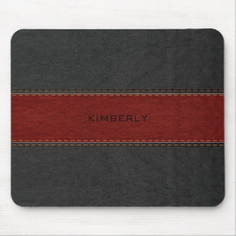Masculine Black & Red Leather Musmatta