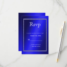Masculine Blue & Glitter Ram 50:e födelsedagen OSA Kort