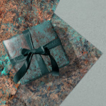 Masculine Boho Turcos Patina Wrapping Papper Hon