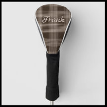 Masculine Brown och Beige Play Golf Head Cover