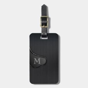 Masculine Brushed Metall Bagagebricka
