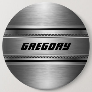 Masculine Faux Silver Rand Design Monogram Knapp