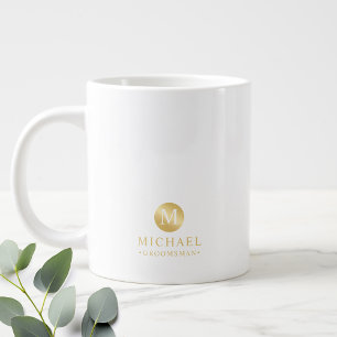 Masculine Guld Personlig Marskalkar Coffee Mugg Jumbo Mugg