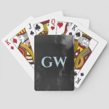 Masculine Mörk Black Abstrakt Monogram