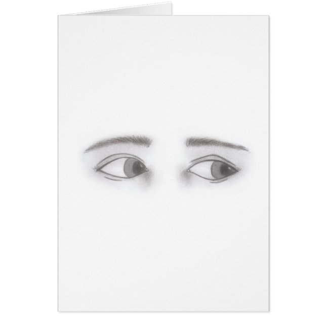 Masculine Ögon Hälsningskort (Framsidan)