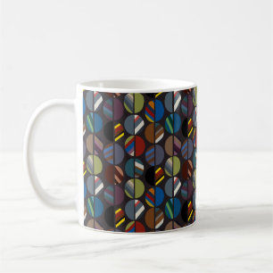 Masculine Stripe Oval Halves Kaffemugg