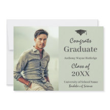 Masculine Student Photo Announcement och Party